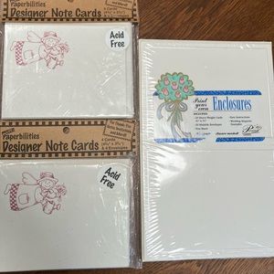 20 cnt  envelope& cards 4 wedding/bday/shower invites. Plus2 pkgs printable TYs.